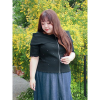 【Kannaコラボ】オフショルZIPビジュープルオーバー