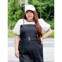 【Kannaコラボ】楊柳異素材切替プルオーバー