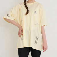 オバケ×ロゴ刺繍Tシャツ
