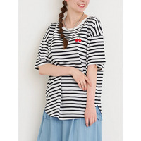 チェリー刺繍Tシャツ（無地・ボーダー柄）