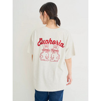 BACKウサギ刺繍Tシャツ
