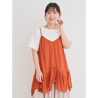 [SET]イレヘムキャミソール×Tシャツ