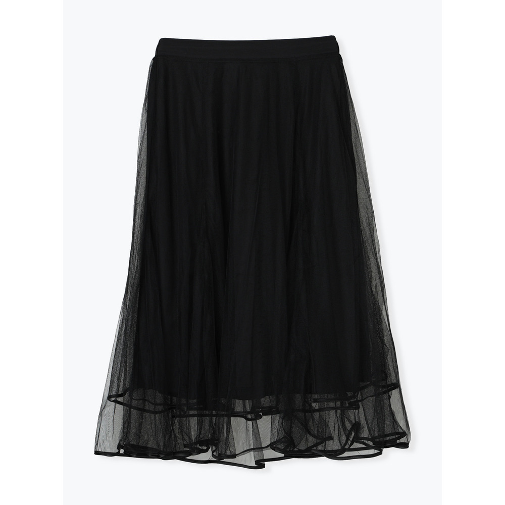 チュールパイピングマーメイドスカート1