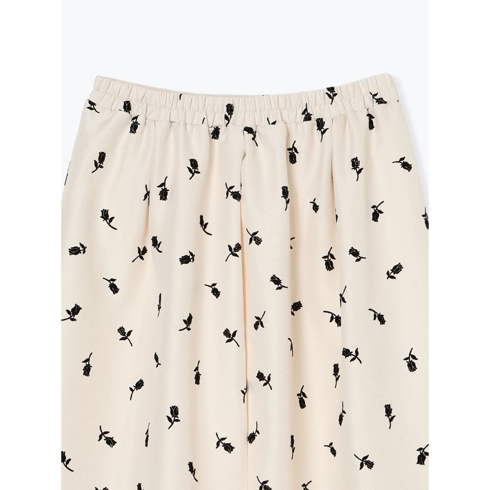 フロッキープリントミディスカート(花柄・ドット柄)28