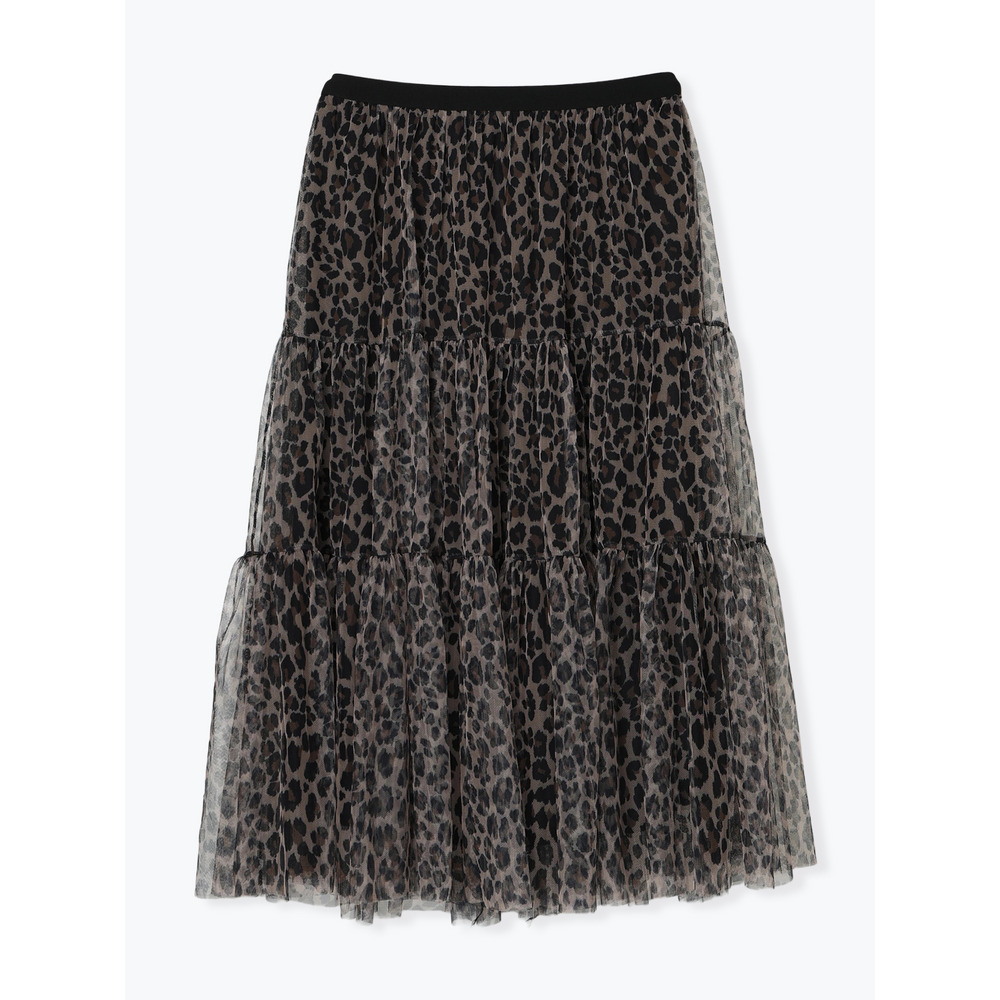 チュールティアードスカート(レオパード柄・迷彩柄)1
