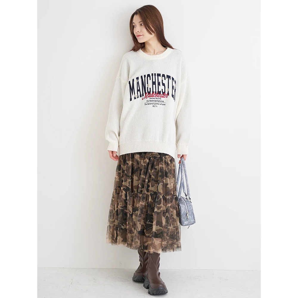 チュールティアードスカート(レオパード柄・迷彩柄)22