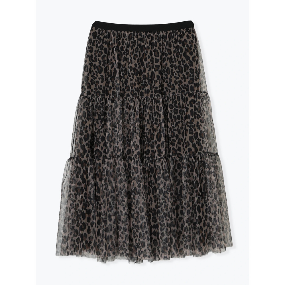 チュールティアードスカート(レオパード柄・迷彩柄)26