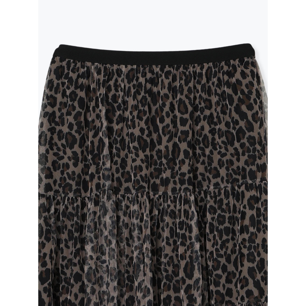チュールティアードスカート(レオパード柄・迷彩柄)3