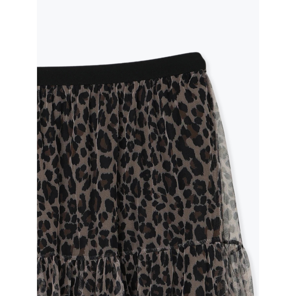 チュールティアードスカート(レオパード柄・迷彩柄)4