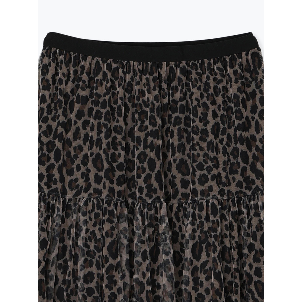 チュールティアードスカート(レオパード柄・迷彩柄)6