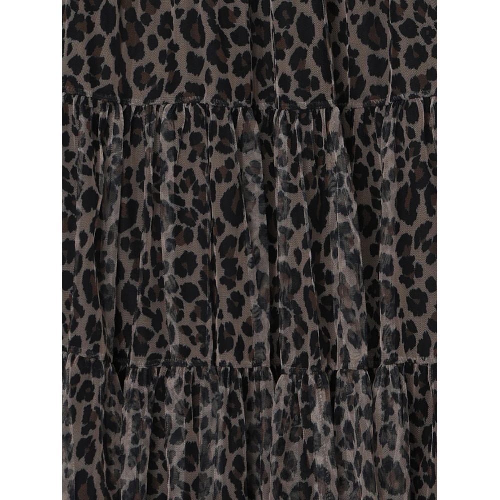 チュールティアードスカート(レオパード柄・迷彩柄)7