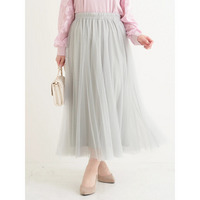 チュールロングスカート
