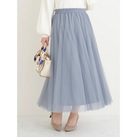 チュールロングスカート