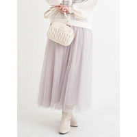 チュールロングスカート