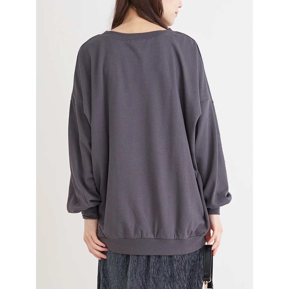 ニット帽くま刺繍裏毛プルオーバー4