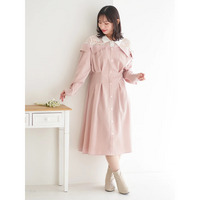 【WEB限定】レースオフショルドッキングワンピース