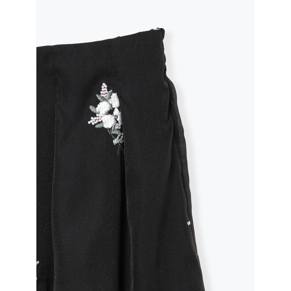 花柄刺繍オーガンジースカート11