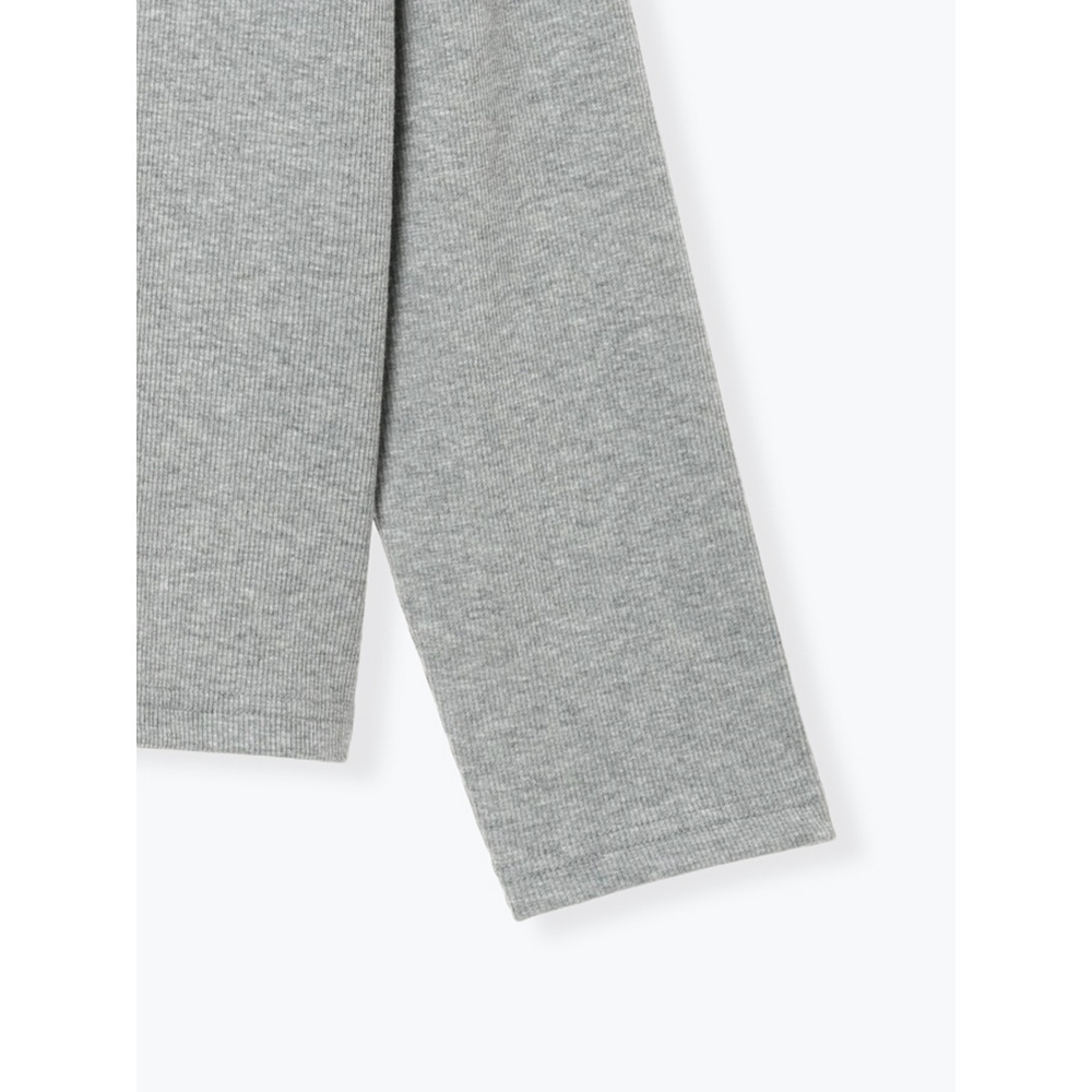 ハートロゴ×レースアップ リブロングTシャツ19