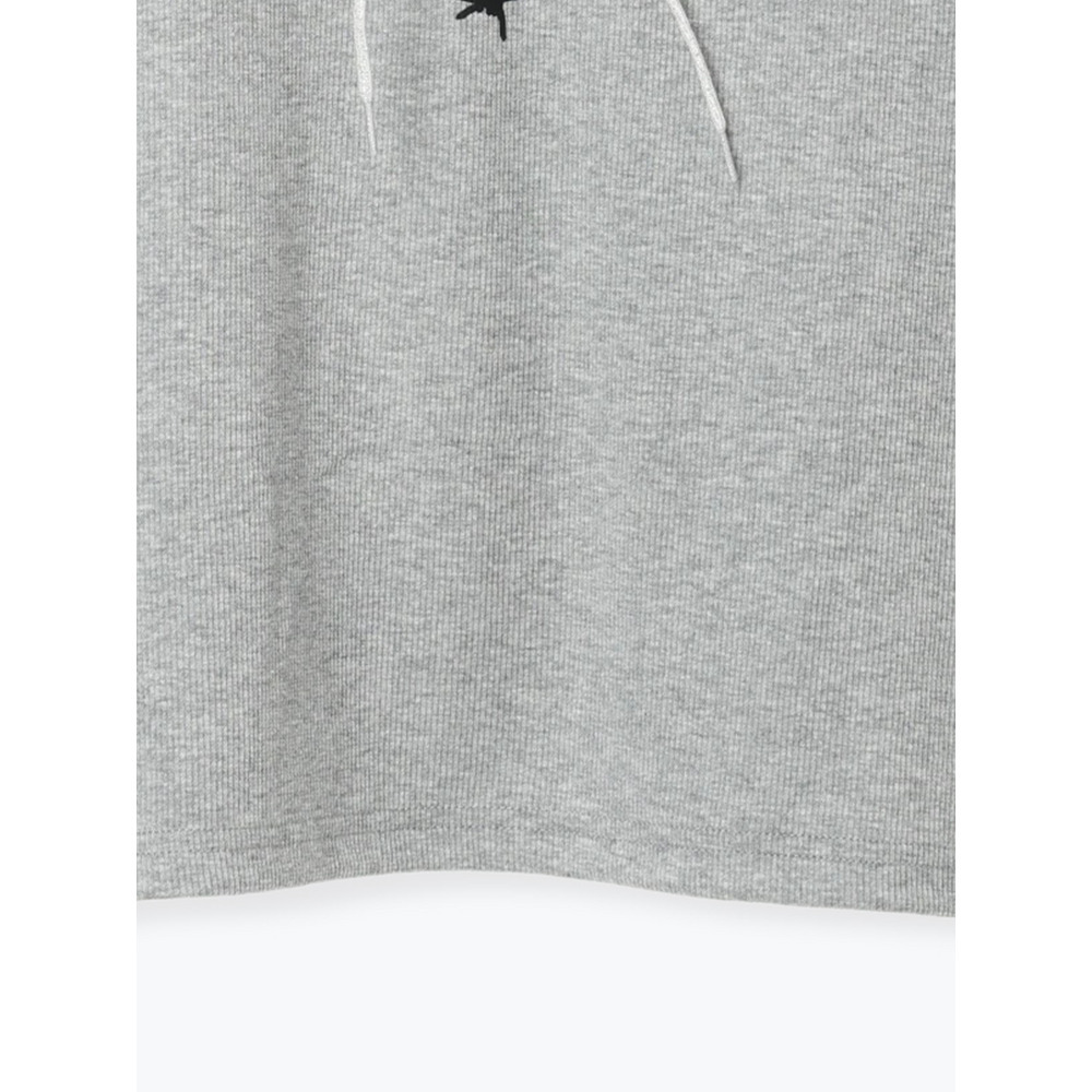 ハートロゴ×レースアップ リブロングTシャツ20