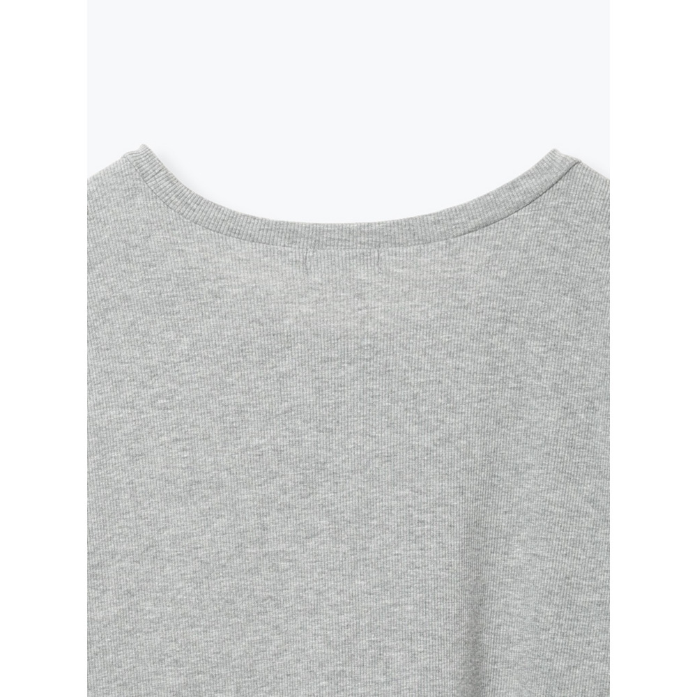 ハートロゴ×レースアップ リブロングTシャツ21