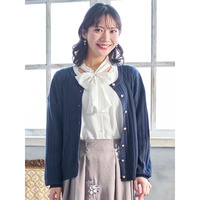 マルチパールボタンニットカーディガン