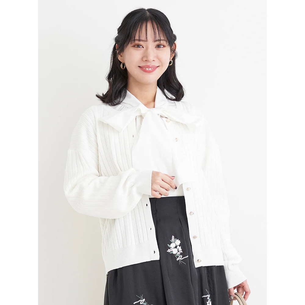 マルチパールボタンニットカーディガン17