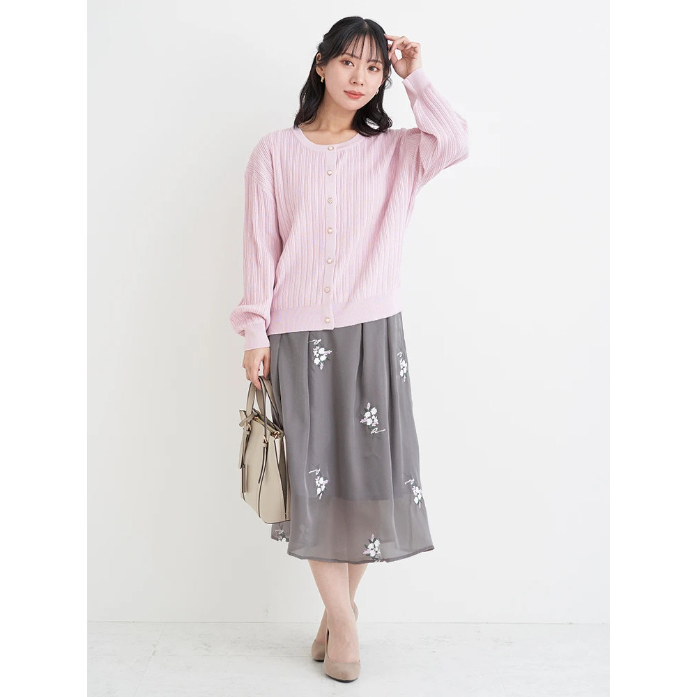 マルチパールボタンニットカーディガン3