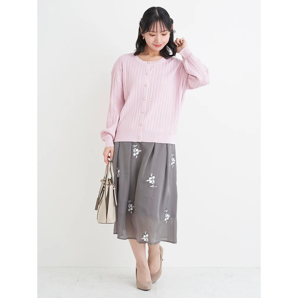 マルチパールボタンニットカーディガン4