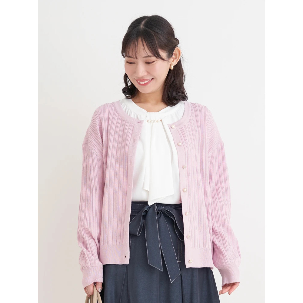 マルチパールボタンニットカーディガン6