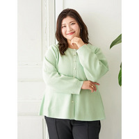 【Sasaki Mikiコラボ】ペプラムスポンディッシュニットカーディガン