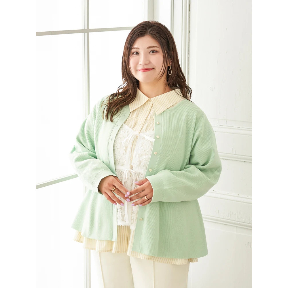 【Sasaki Mikiコラボ】ペプラムスポンディッシュニットカーディガン12