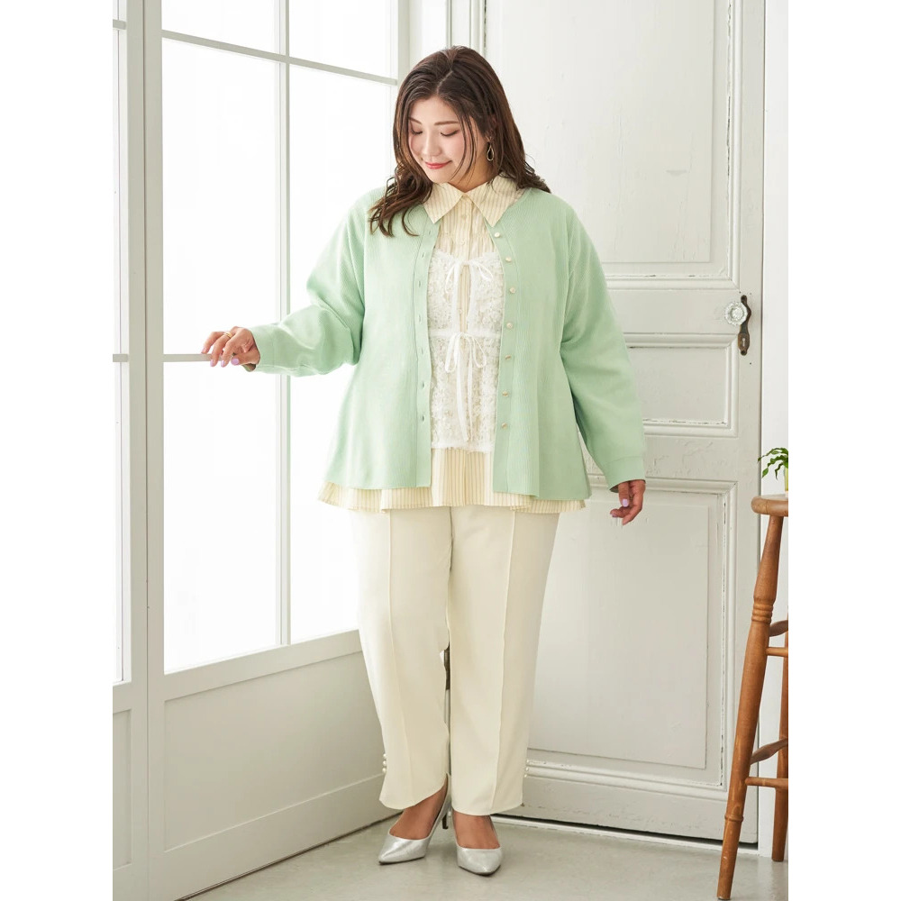 【Sasaki Mikiコラボ】ペプラムスポンディッシュニットカーディガン14