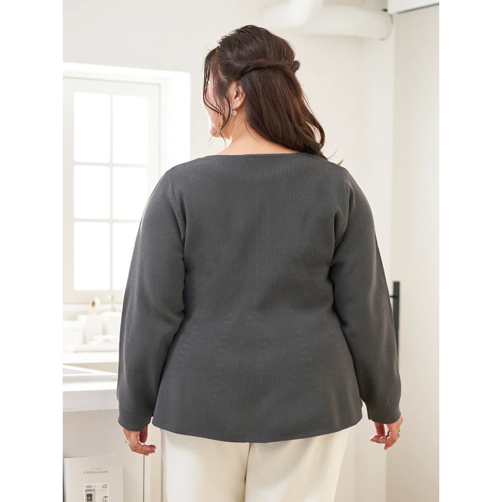 【Sasaki Mikiコラボ】ペプラムスポンディッシュニットカーディガン21