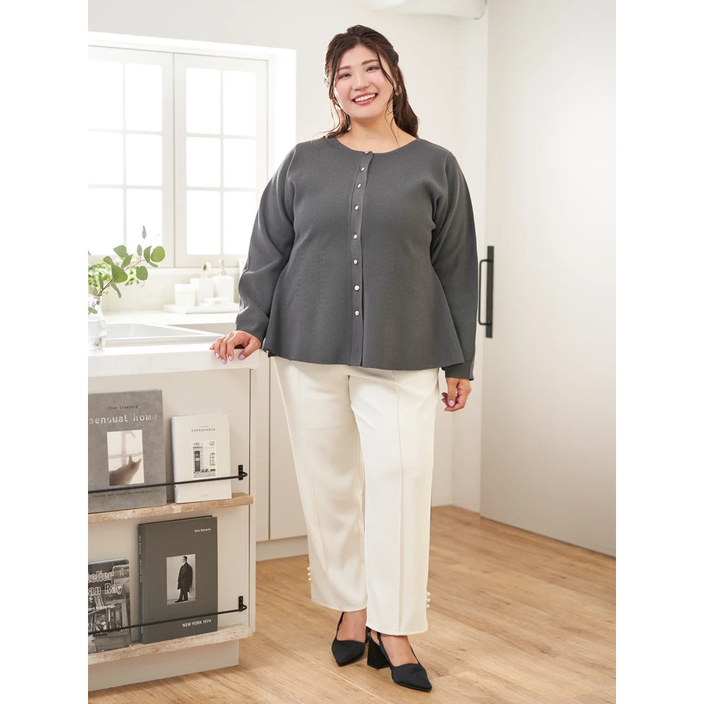 【Sasaki Mikiコラボ】ペプラムスポンディッシュニットカーディガン22