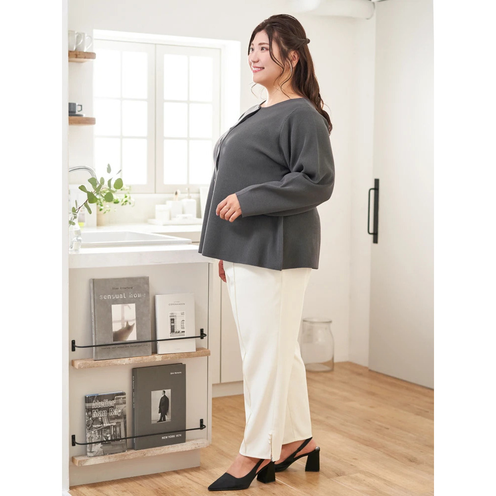 【Sasaki Mikiコラボ】ペプラムスポンディッシュニットカーディガン25