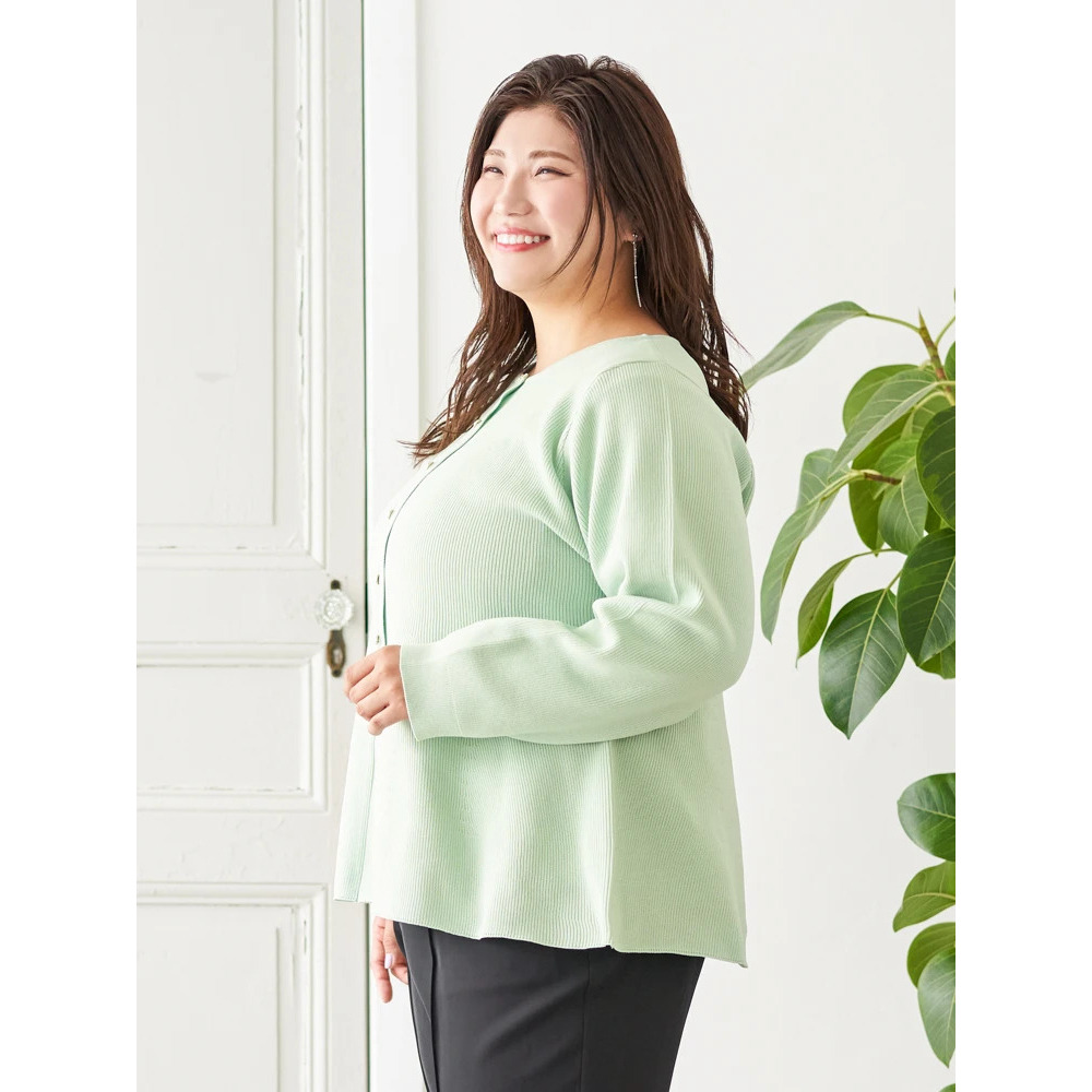 【Sasaki Mikiコラボ】ペプラムスポンディッシュニットカーディガン3