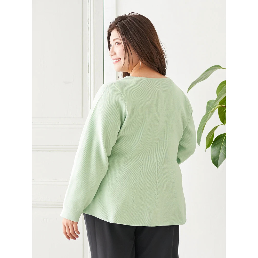 【Sasaki Mikiコラボ】ペプラムスポンディッシュニットカーディガン4