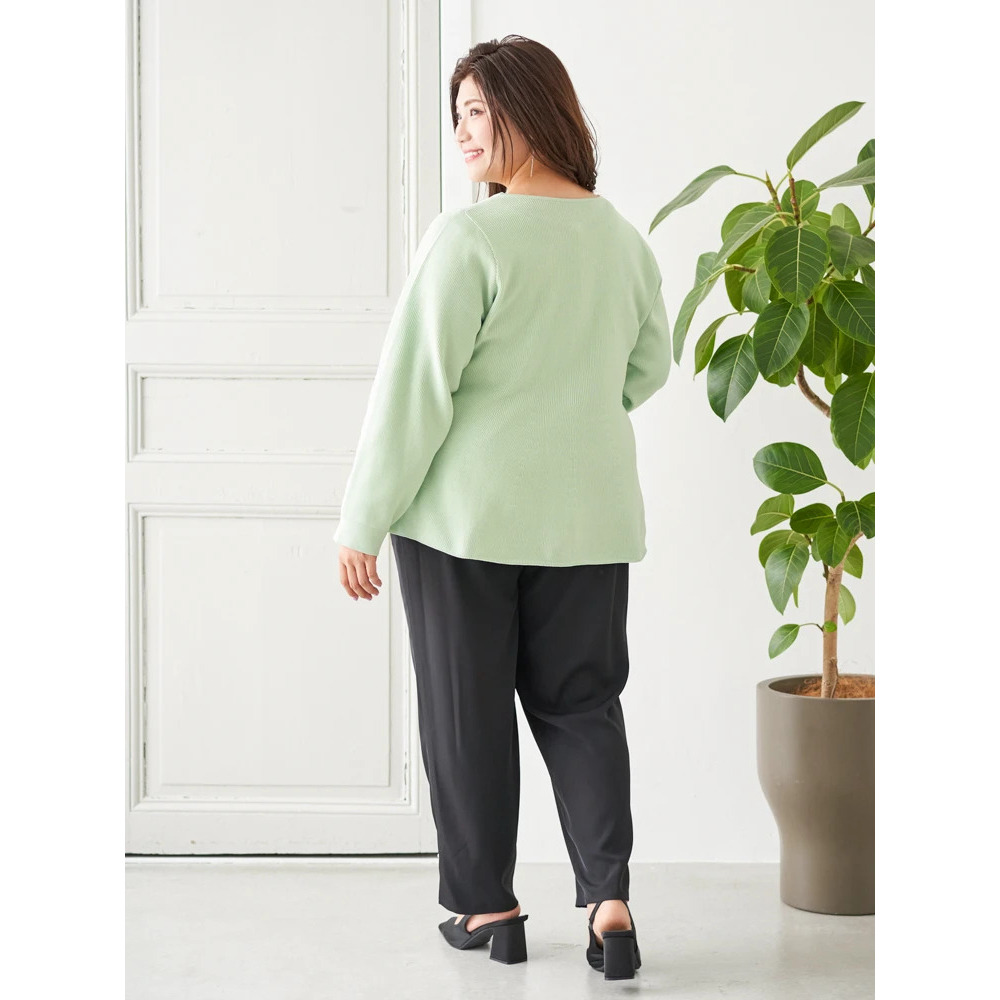 【Sasaki Mikiコラボ】ペプラムスポンディッシュニットカーディガン9