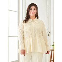 【Sasaki Mikiコラボ】ストライプシャーリングブラウス