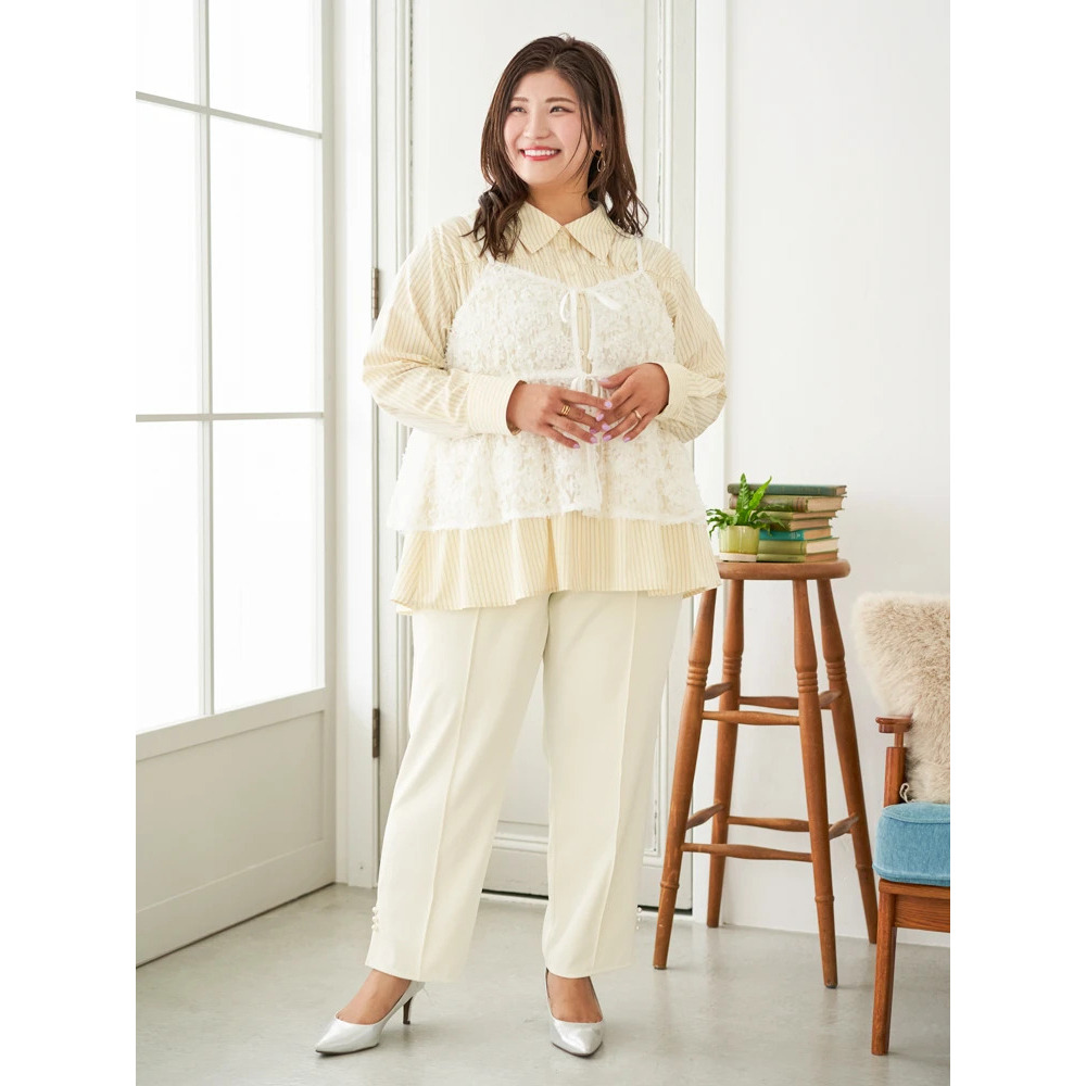 【Sasaki Mikiコラボ】ストライプシャーリングブラウス11