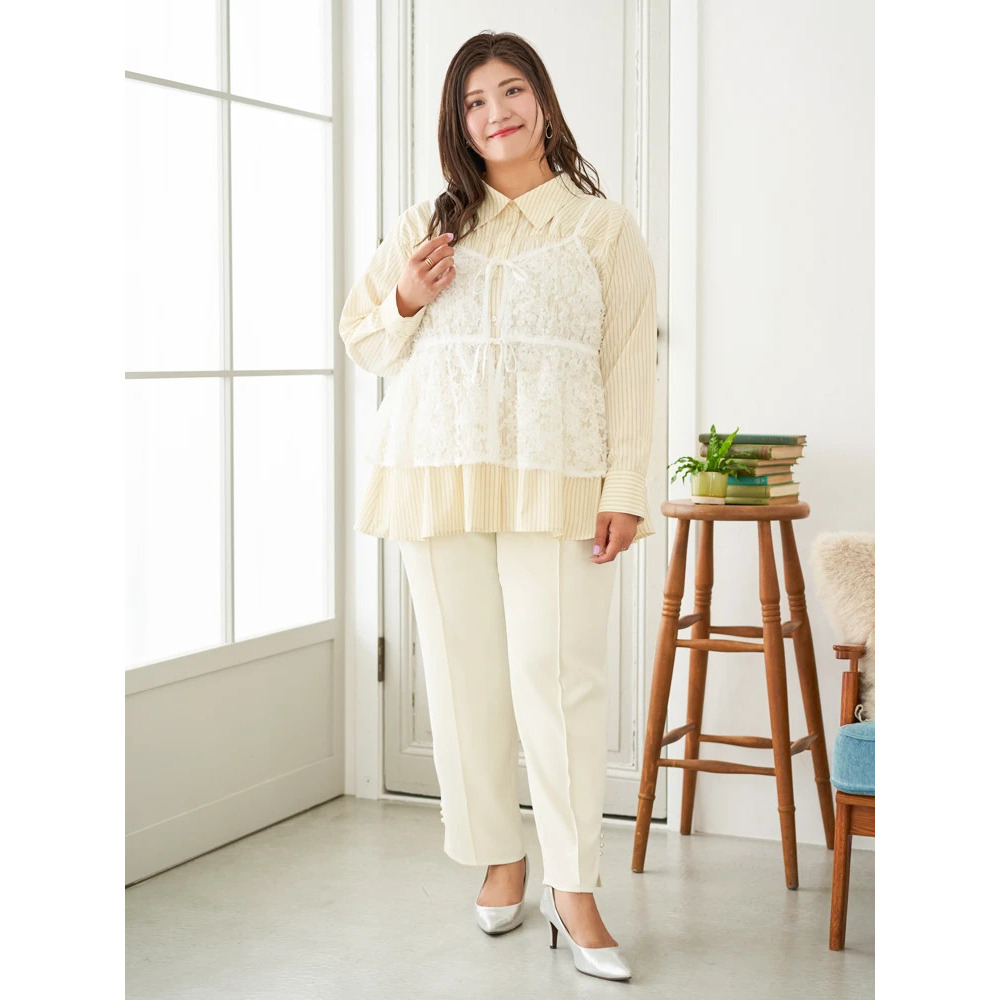 【Sasaki Mikiコラボ】ストライプシャーリングブラウス12