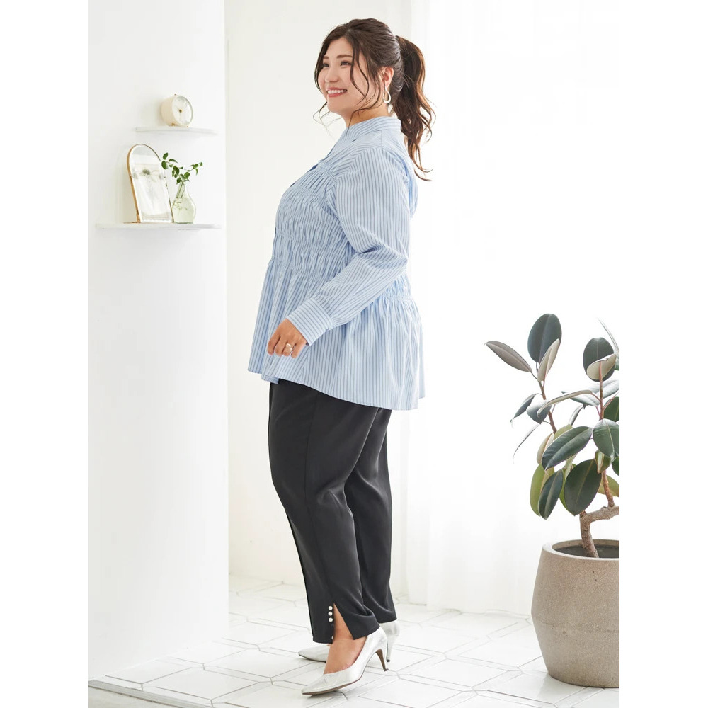 【Sasaki Mikiコラボ】ストライプシャーリングブラウス23