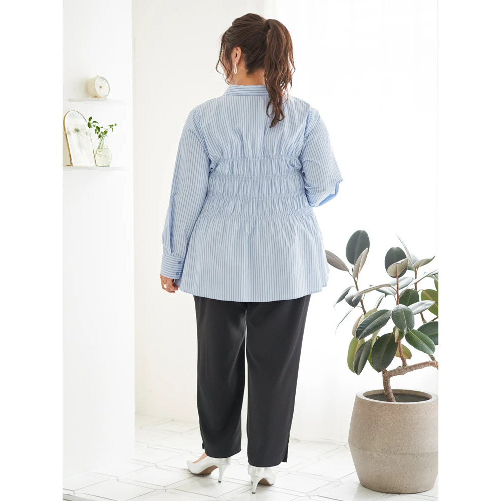 【Sasaki Mikiコラボ】ストライプシャーリングブラウス24