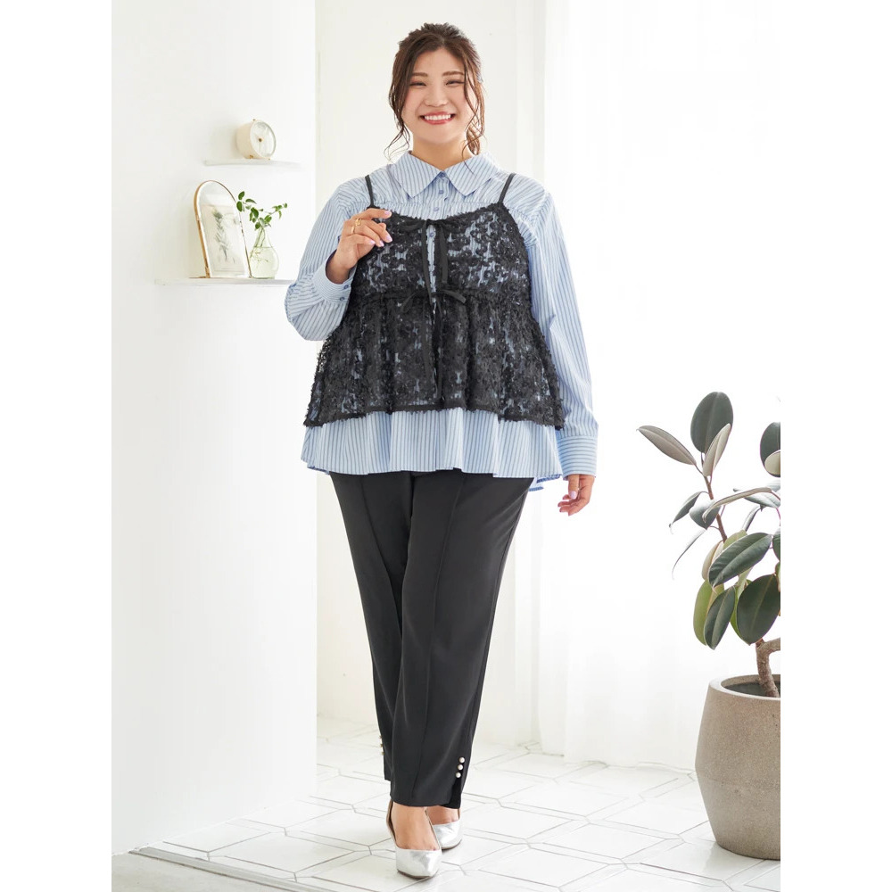 【Sasaki Mikiコラボ】ストライプシャーリングブラウス26