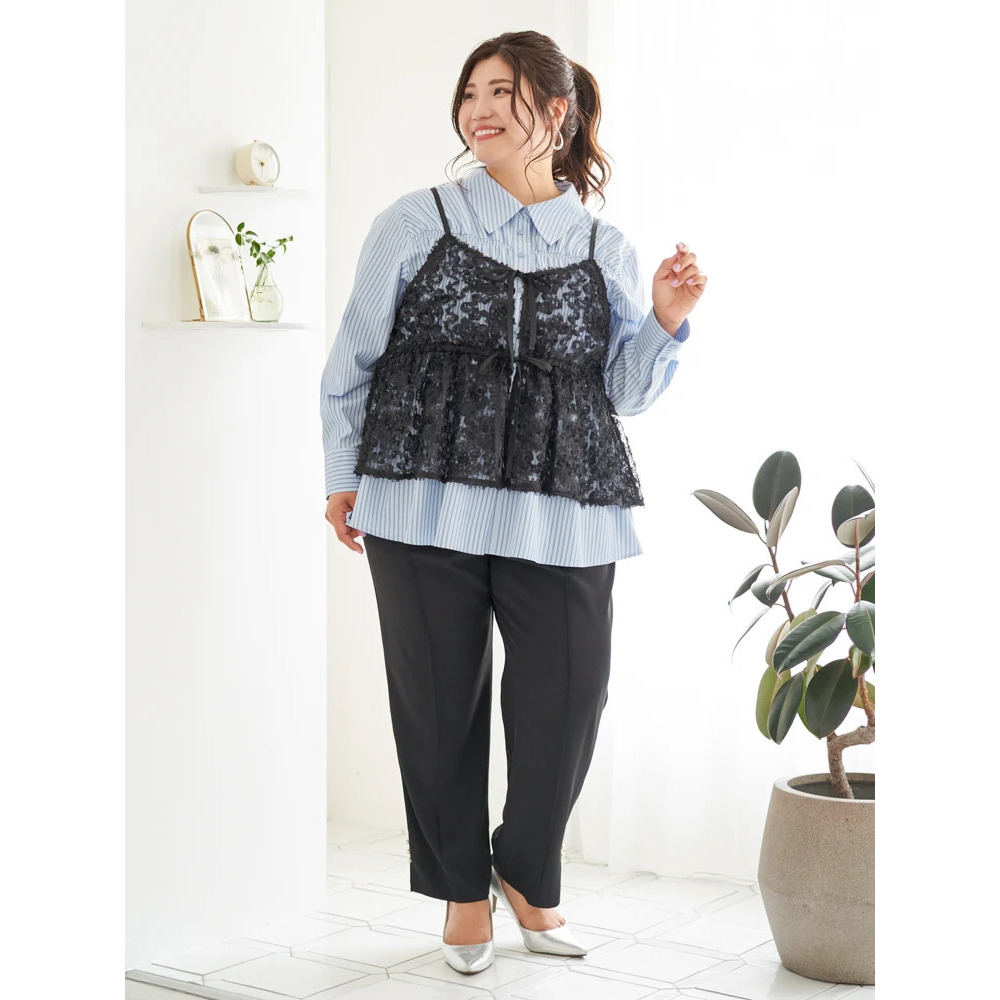 【Sasaki Mikiコラボ】ストライプシャーリングブラウス27