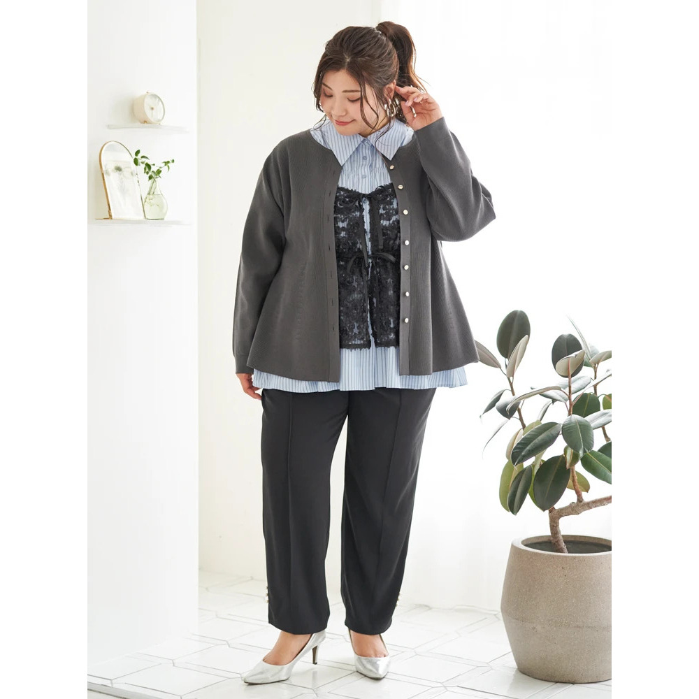 【Sasaki Mikiコラボ】ストライプシャーリングブラウス29