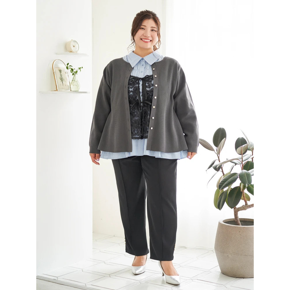 【Sasaki Mikiコラボ】ストライプシャーリングブラウス30