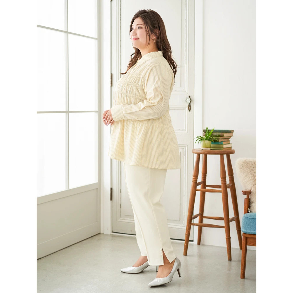 【Sasaki Mikiコラボ】ストライプシャーリングブラウス8