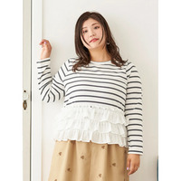 【Sasaki Mikiコラボ】3段フリルトップス