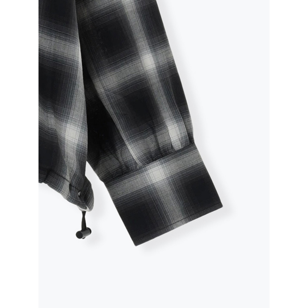 【WEB限定】チェック柄フードドロストシャツ20